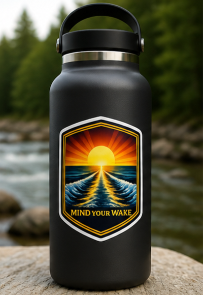Sunset Shield Sticker